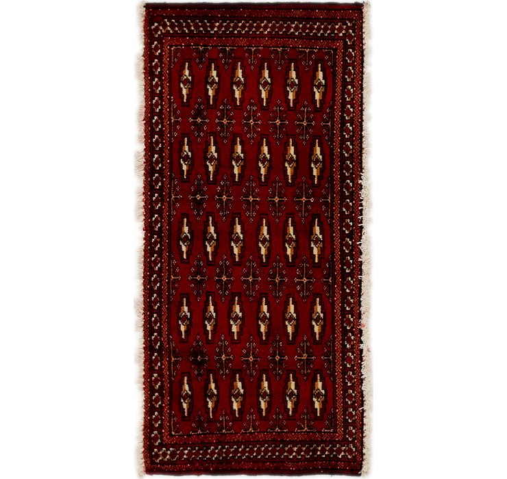 1' 8 x 3' 5 Torkaman Persian Rug