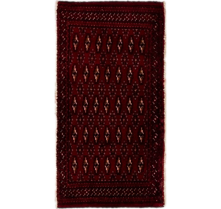 1' 9 x 3' 4 Torkaman Persian Rug
