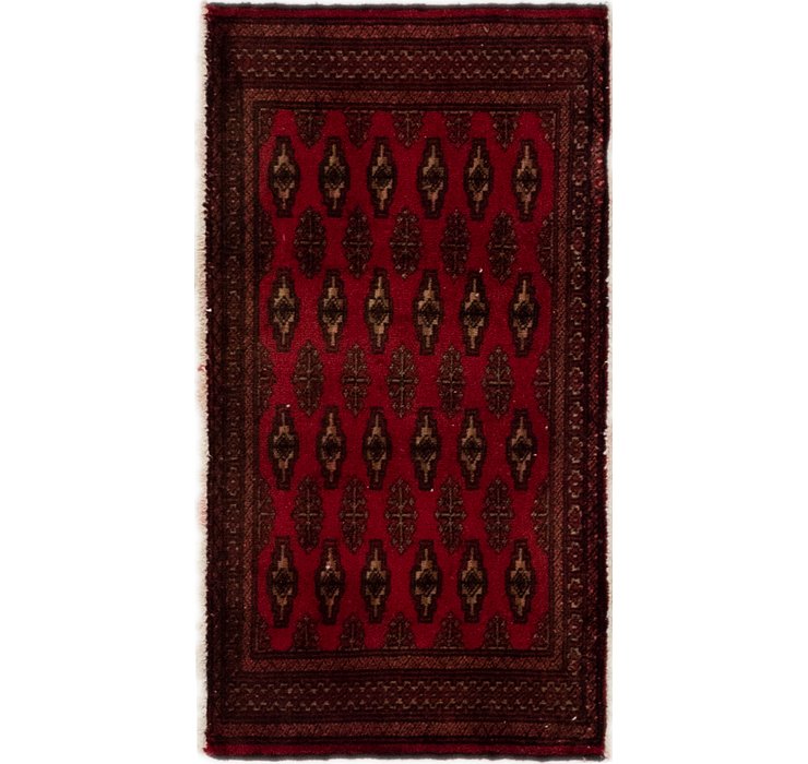 1' 9 x 3' 4 Torkaman Persian Rug