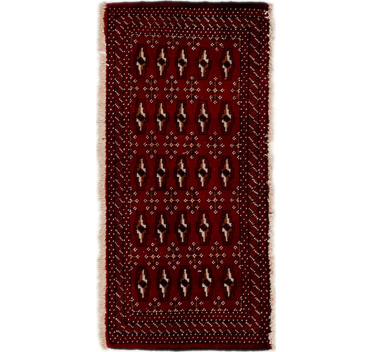 1' 7 x 3' 4 Torkaman Persian Rug