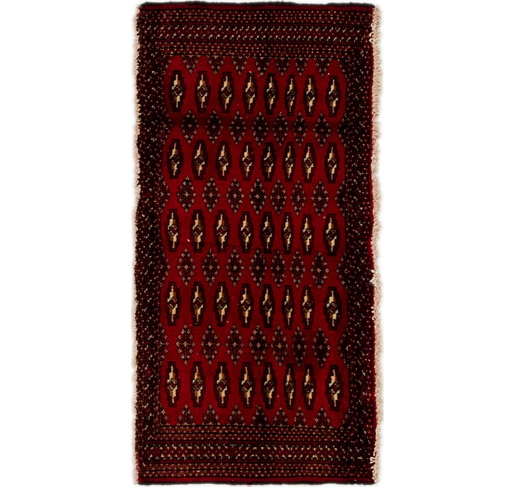 2' 1 x 4' 2 Torkaman Persian Rug