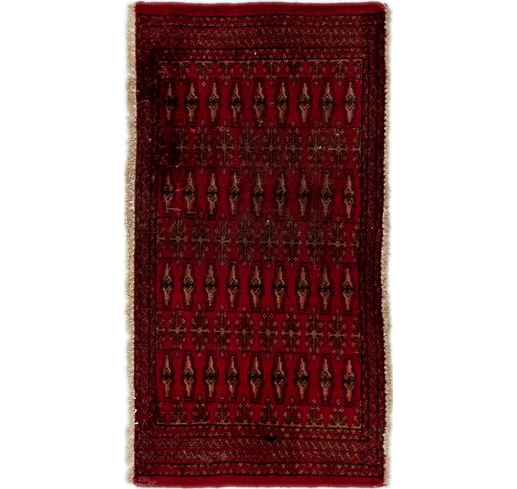 1' 8 x 3' 3 Torkaman Persian Rug