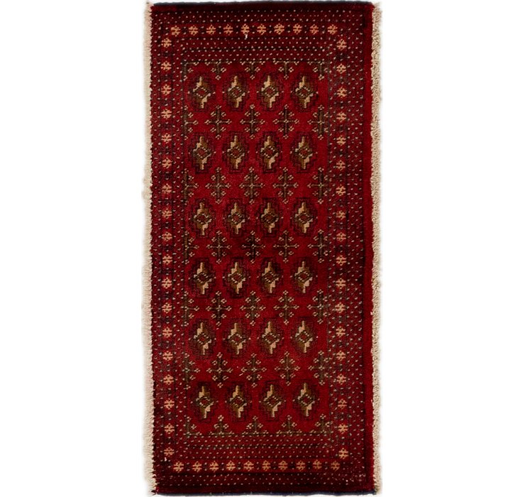 1' 7 x 3' 5 Torkaman Persian Rug