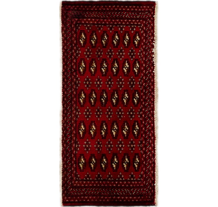 1' 7 x 3' 6 Torkaman Persian Rug