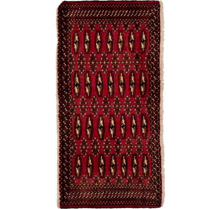 1' 9 x 3' 4 Torkaman Persian Rug