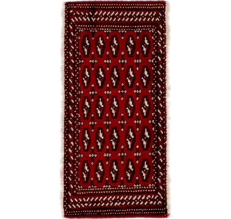 1' 8 x 3' 4 Torkaman Persian Rug