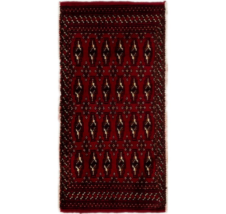 1' 8 x 3' 5 Torkaman Persian Rug