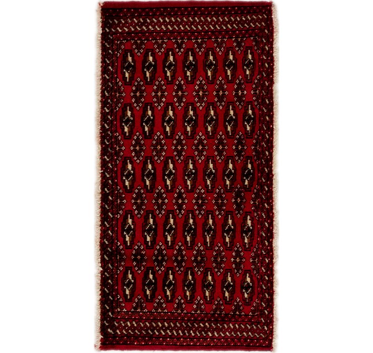 1' 10 x 3' 7 Torkaman Persian Rug