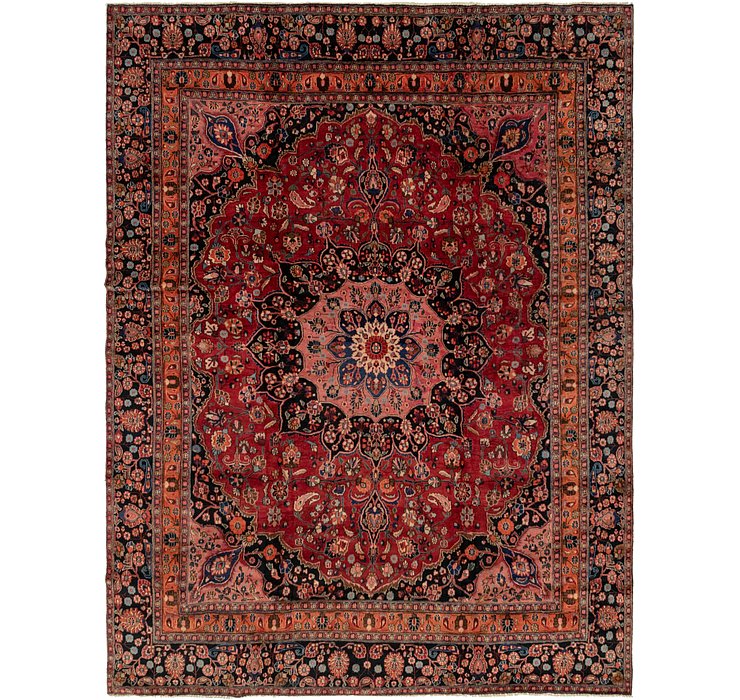 9' 3 x 12' 4 Mashad Persian Rug
