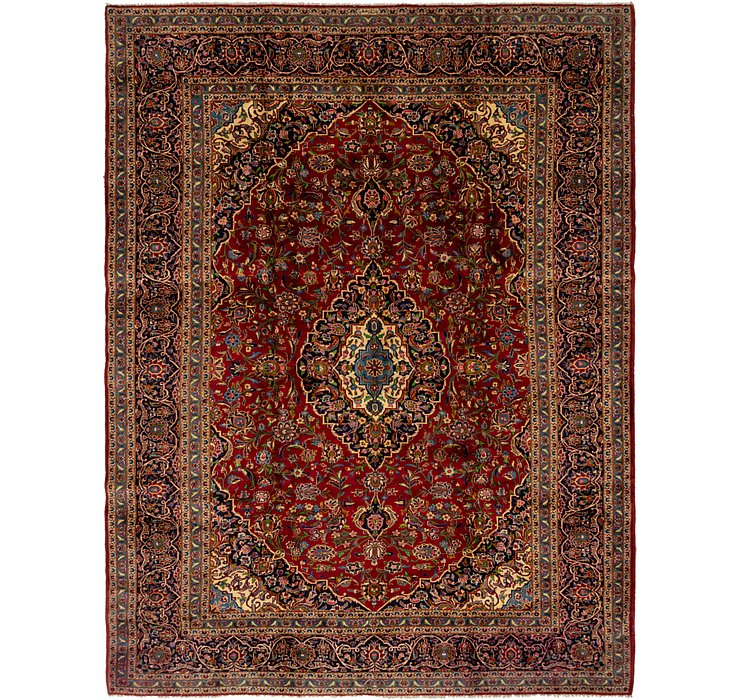 9' 1 x 12' 4 Kashan Persian Rug