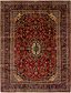 9' 1 x 12' 4 Kashan Persian Rug thumbnail image 1