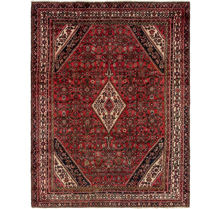 8' 7 x 11' 6 Hossainabad Persian Rug