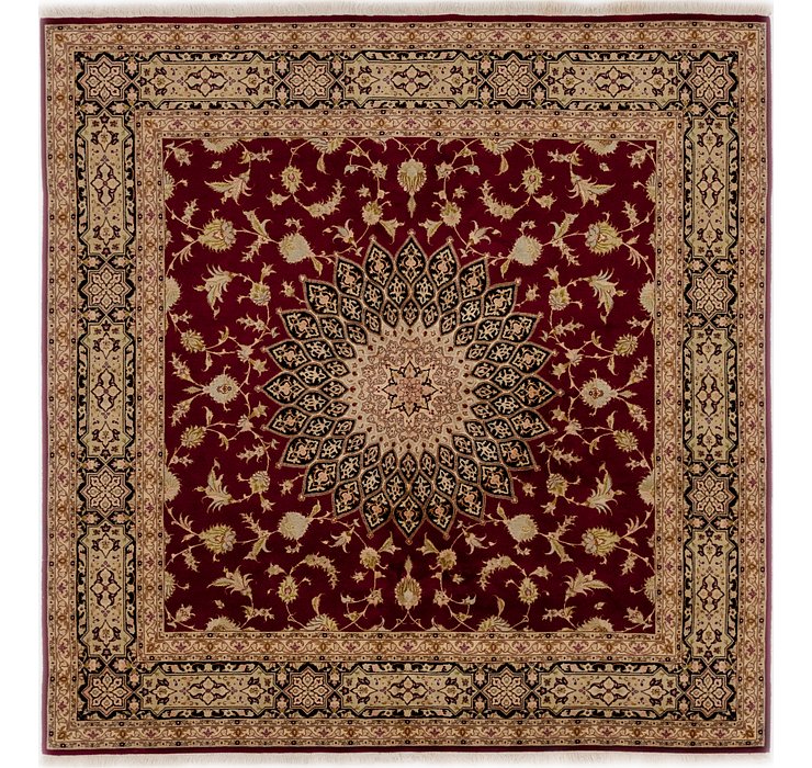 6' 8 x 6' 9 Tabriz Persian Square Rug