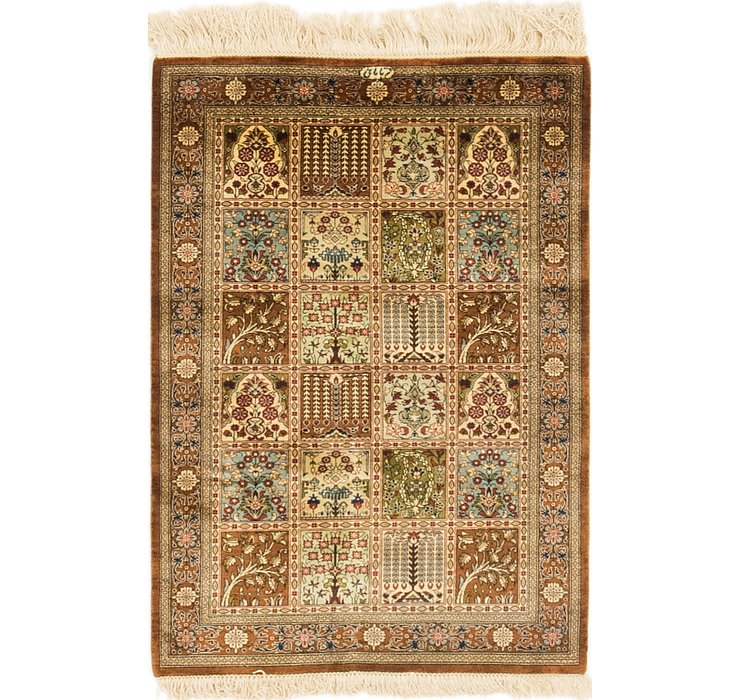 2' x 3' Qom Persian Rug