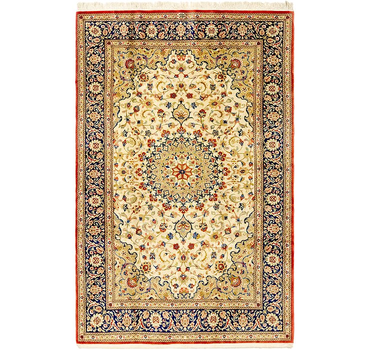 4' 8 x 7' 2 Isfahan Persian Rug