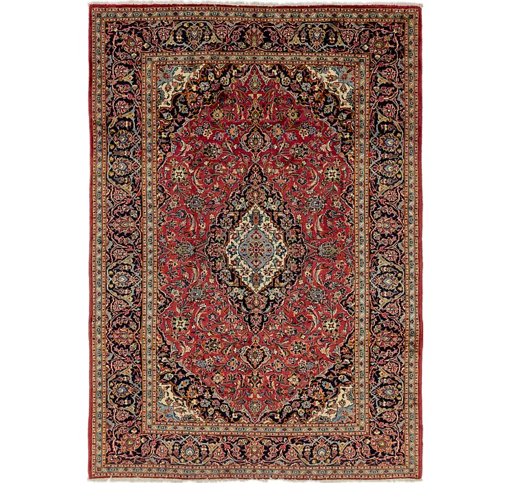HandKnotted 8' 2 x 11' 9 Kashan Persian Rug