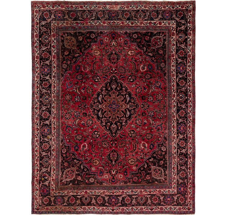 9' 6 x 12' 2 Mashad Persian Rug