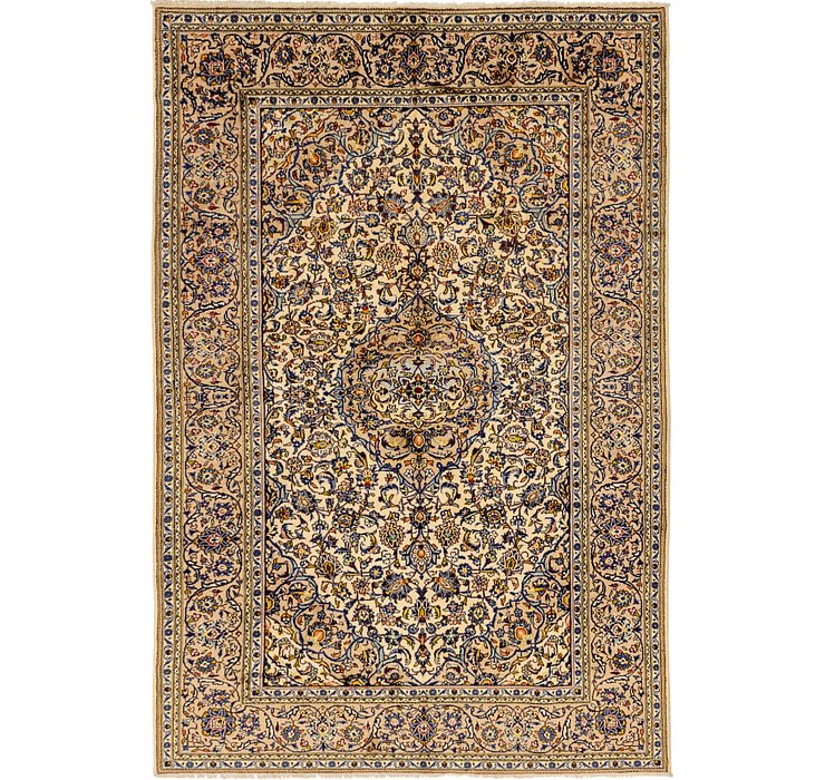6' 9 x 10' Kashan Persian Rug