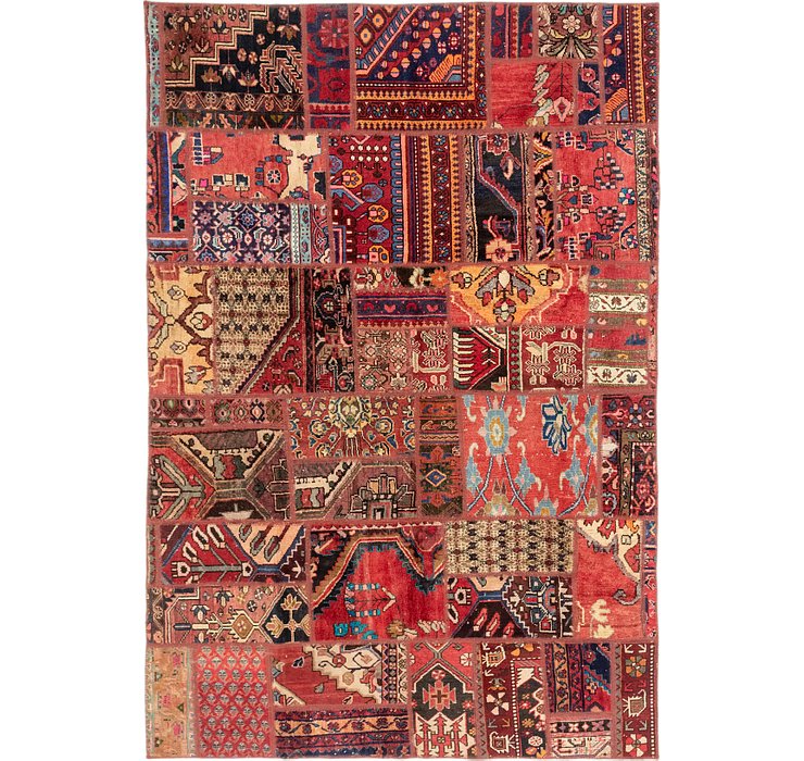 6' x 9' Patchwork Persian Rug