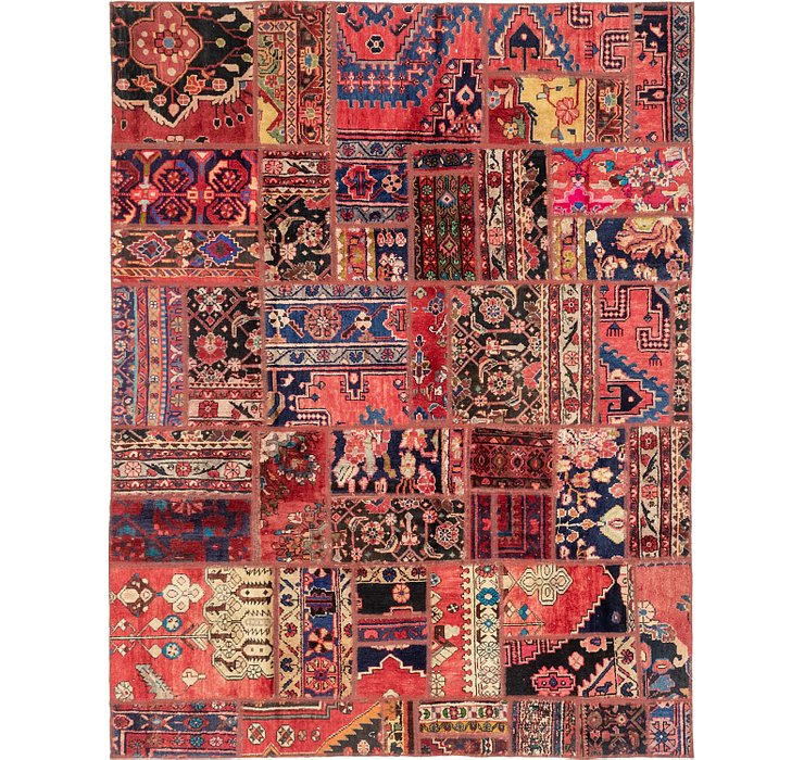 6' 4 x 8' 3 Patchwork Persian Rug