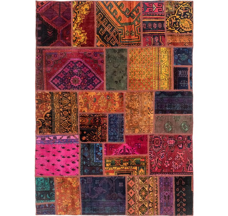 5' 7 x 7' 8 Patchwork Persian Rug