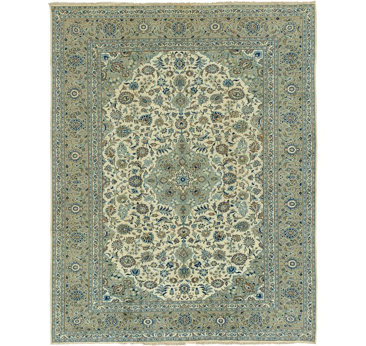 9' 9 x 12' 9 Kashan Persian Rug