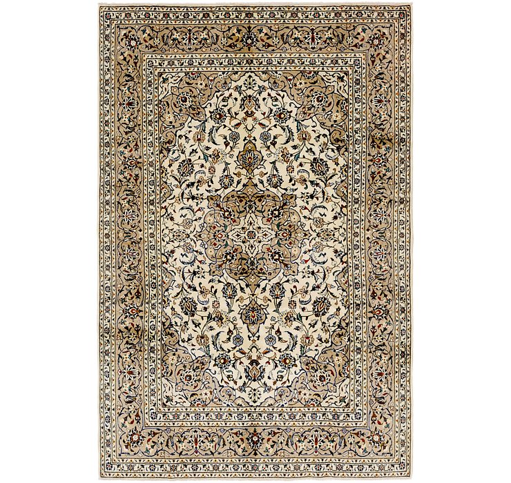 6' 6 x 10' Kashan Persian Rug