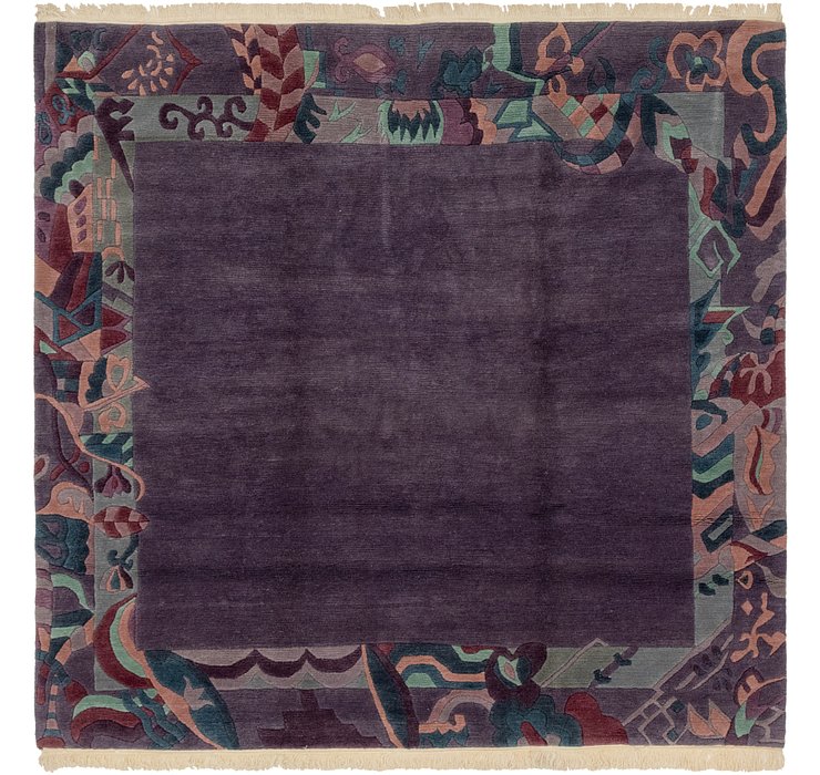 HandKnotted 8' 2 x 8' 3 Nepal Square Rug