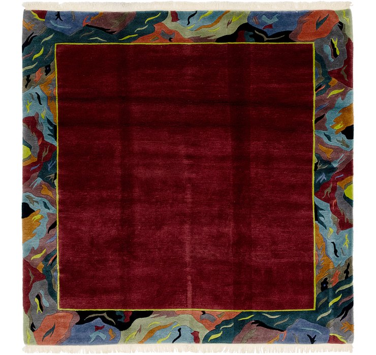 HandKnotted 8' 2 x 8' 3 Nepal Square Rug