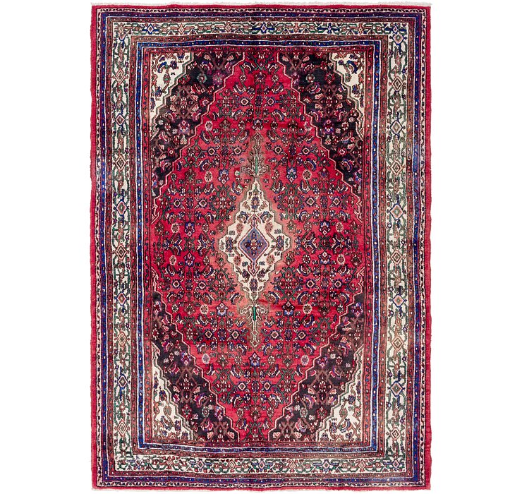 7' x 10' 3 Hamedan Persian Rug