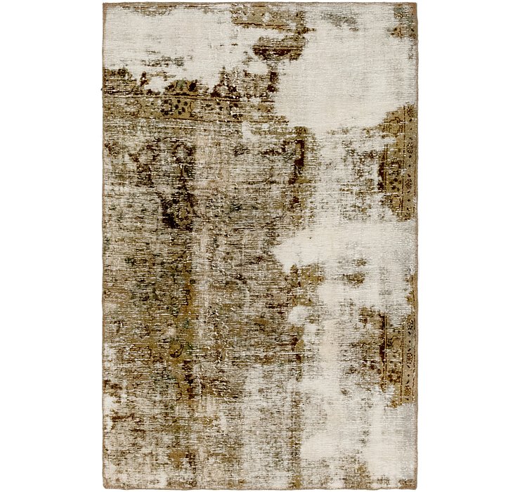 HandKnotted 4' 2 x 6' 4 Ultra Vintage Persian Rug