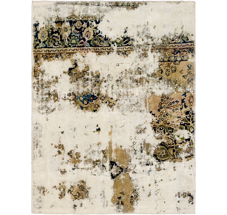 HandKnotted 4' 4 x 5' 7 Ultra Vintage Persian Rug