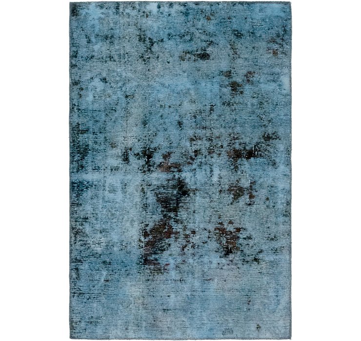 HandKnotted 3' 5 x 5' 2 Ultra Vintage Persian Rug