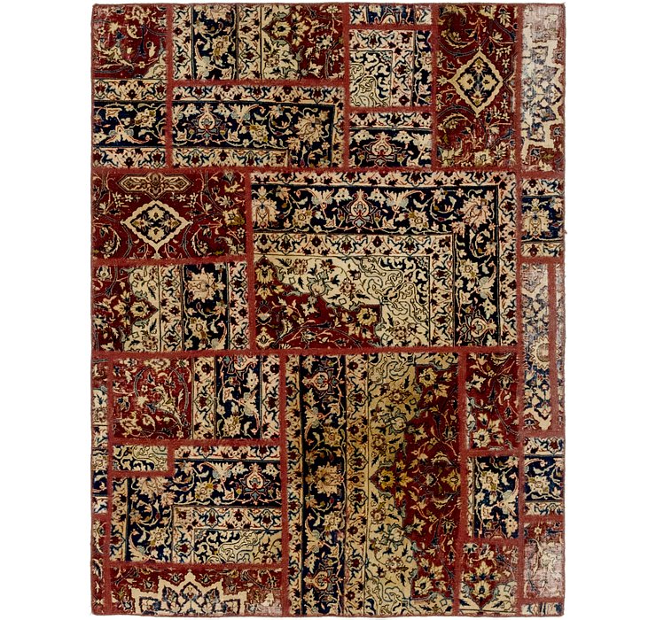 HandKnotted 4' 5 x 5' 10 Ultra Vintage Persian Rug