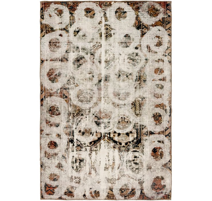 HandKnotted 4' 10 x 7' 5 Ultra Vintage Persian Rug