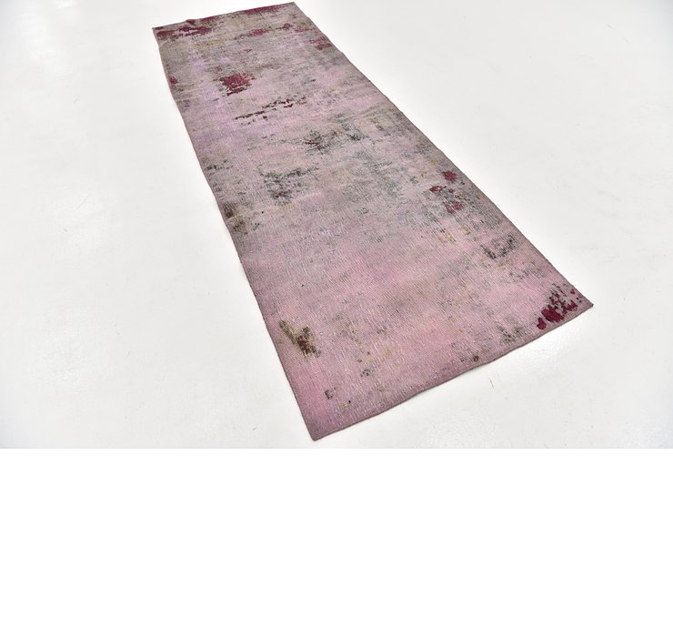 HandKnotted 3' 4 x 9' 3 Ultra Vintage Persian R...