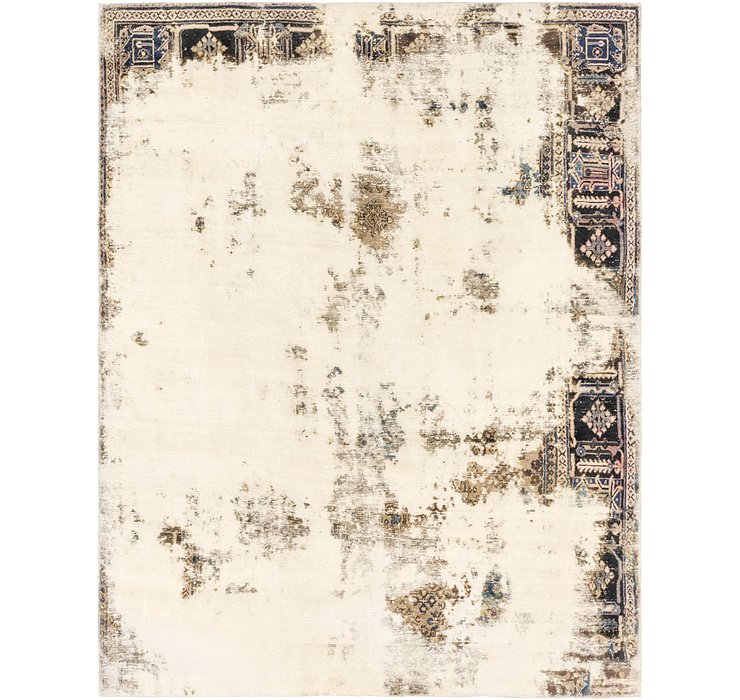 218cm x 275cm Ultra Vintage Persian Rug