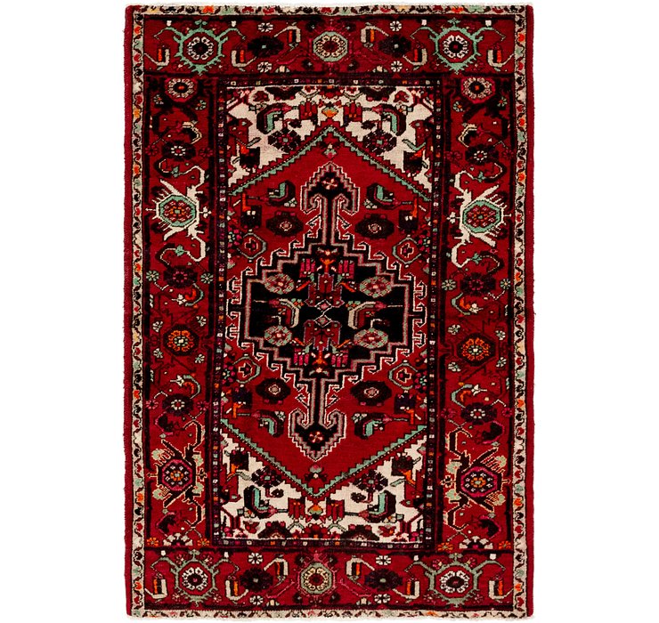 4' 2 x 6' 2 Khamseh Persian Rug