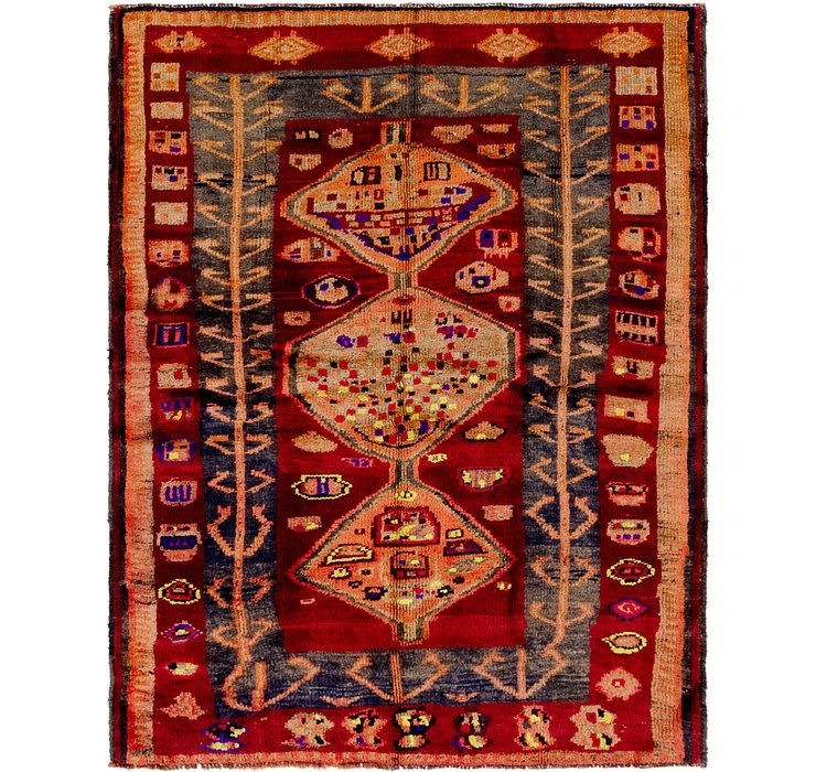 4' 8 x 6' Shiraz-Lori Persian Rug