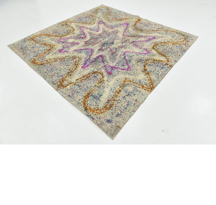 HandKnotted 7' 6 x 7' 7 Ultra Vintage Persian S...