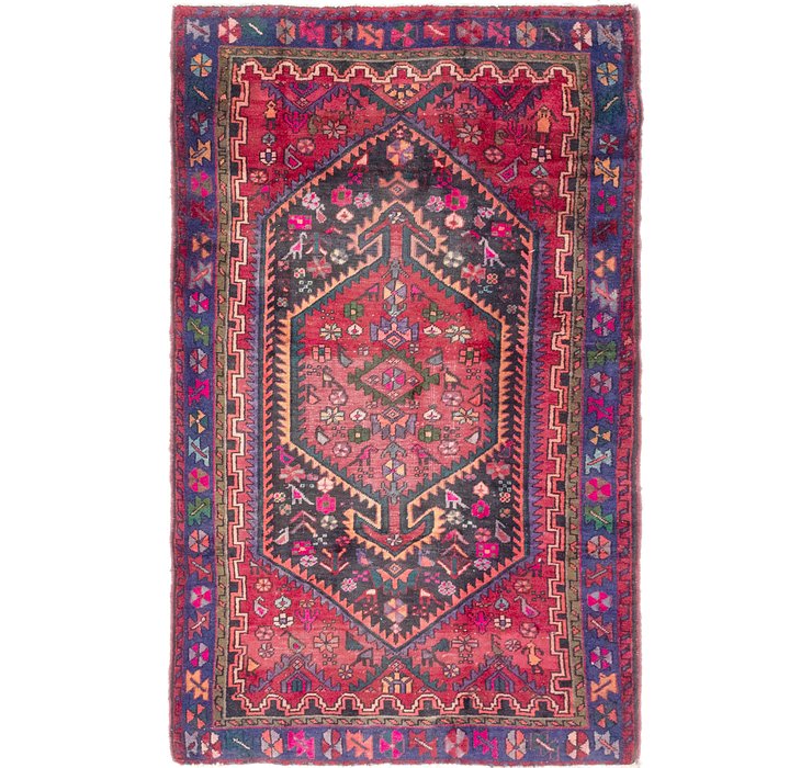 4' 3 x 7' Zanjan Persian Rug