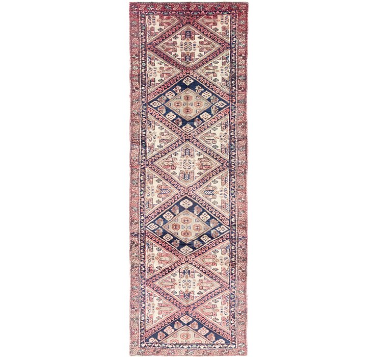 3' x 9' 2 Chenar Persian Runner Rug