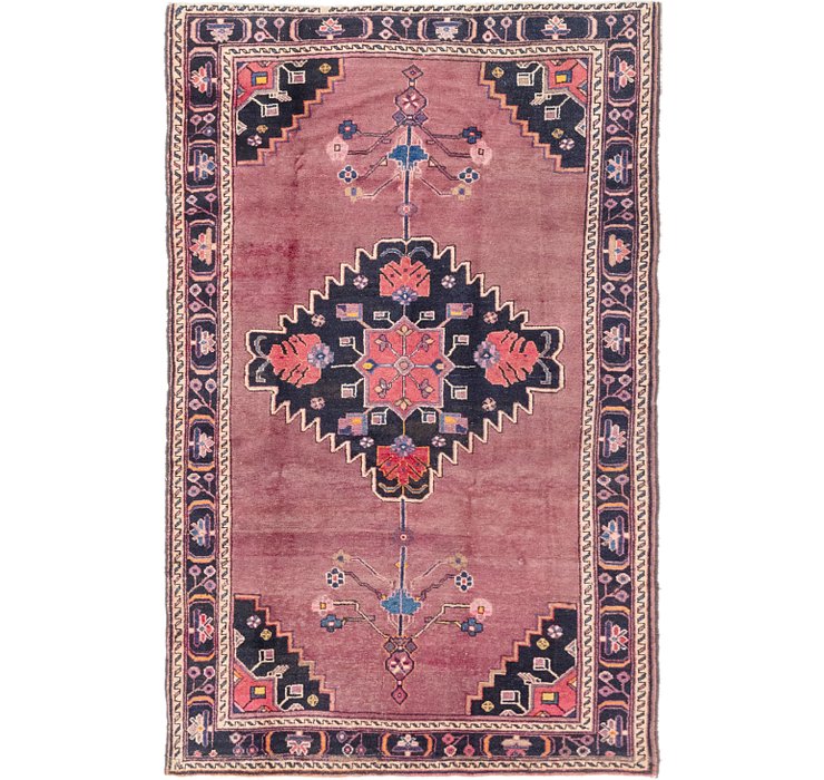 4' 9 x 7' 8 Hamedan Persian Rug