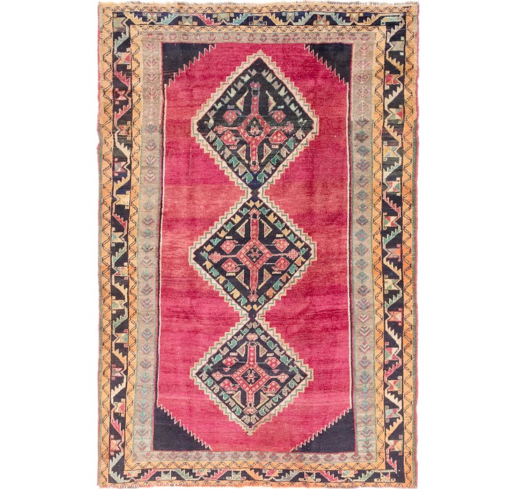 4' 10 x 7' 3 Shiraz-Lori Persian Rug
