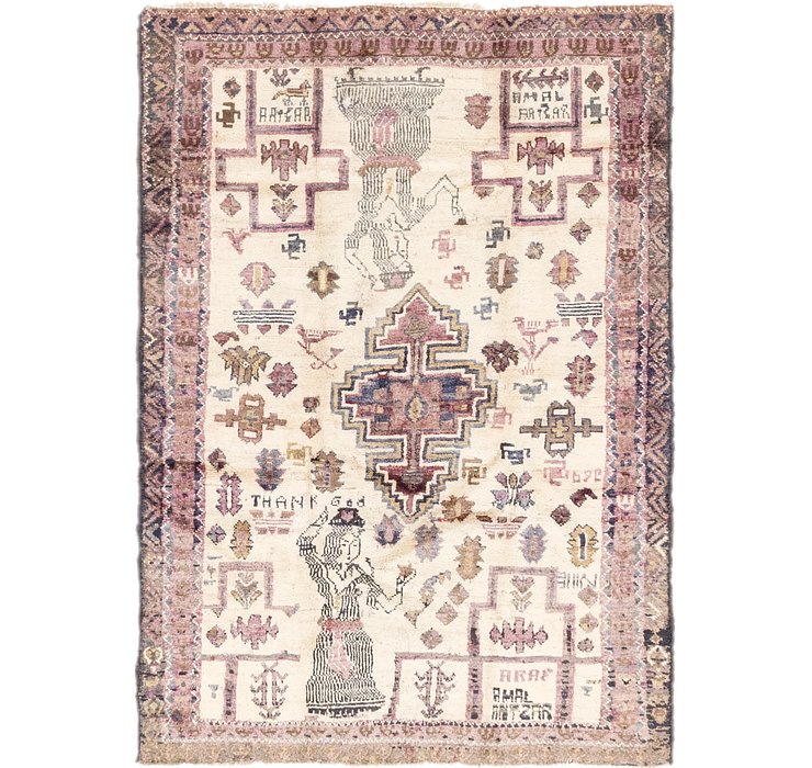 4' 4 x 6' 5 Shiraz-Lori Persian Rug