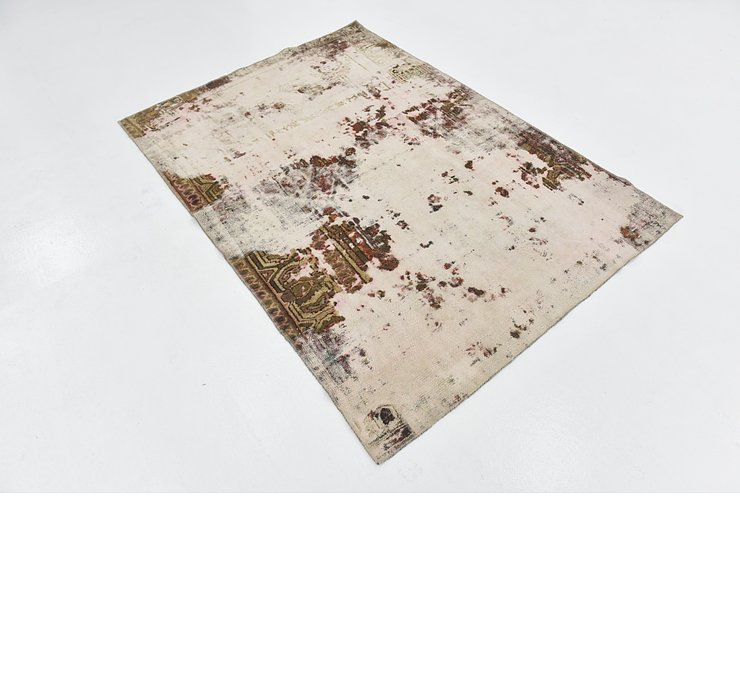 HandKnotted 4' 8 x 6' 7 Ultra Vintage Persian Rug