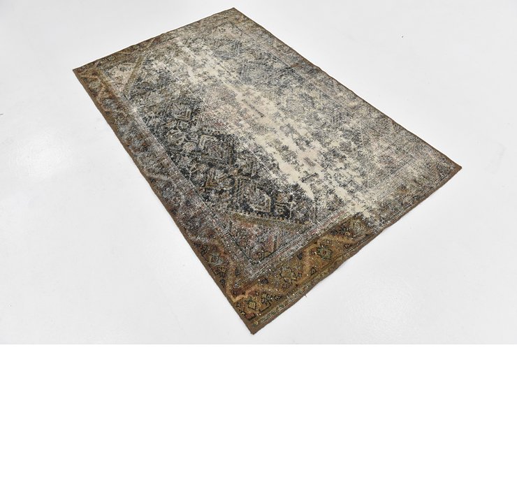 HandKnotted 4' x 6' 3 Ultra Vintage Persian Rug