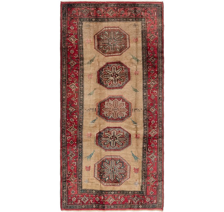 4' 10 x 10' Gholtogh Persian Runner...