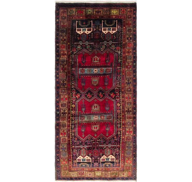 4' 3 x 9' 8 Sirjan Persian Runner Rug