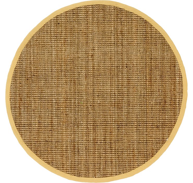 7' x 7' Braided Jute Round Rug